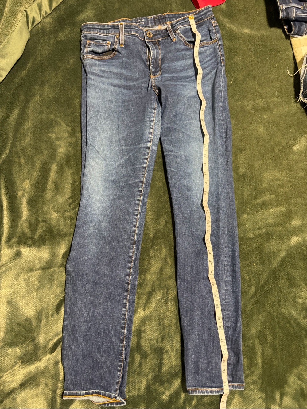 Ag Adriano Goldschmied Women's Skinny Blue Denim Jeans